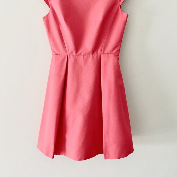 NWOT KATE SPADE Pink Silk/Cotton Dress with Cutout Back and Bows - Size 4 - Picture 2 of 7